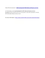Node Web Development - Web Development With Node and Express services - slide 1