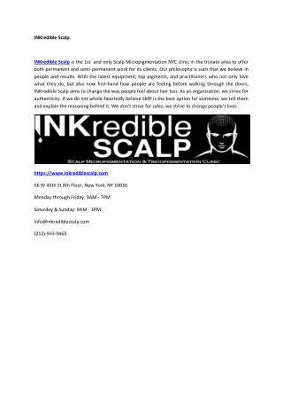 inkredible scalp