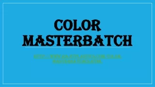 color masterbatch