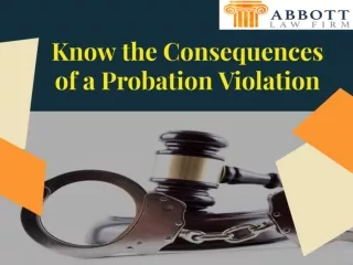 Know the Consequences of a Probation Violation