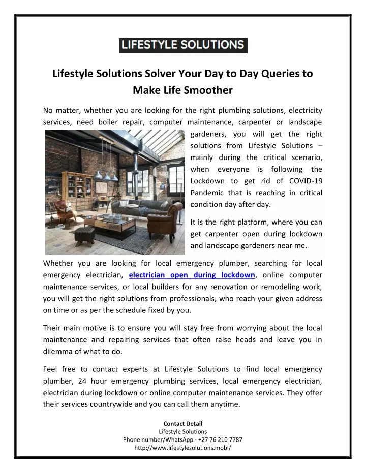 lifestyle solutions solver your