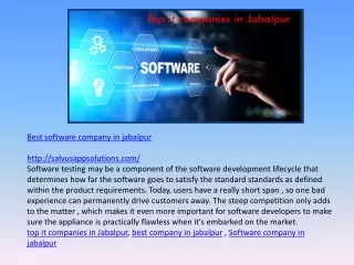 Best software company in jabalpur