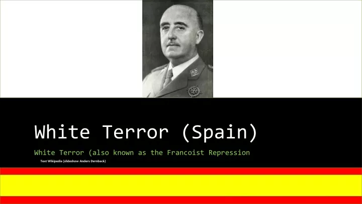 white terror spain