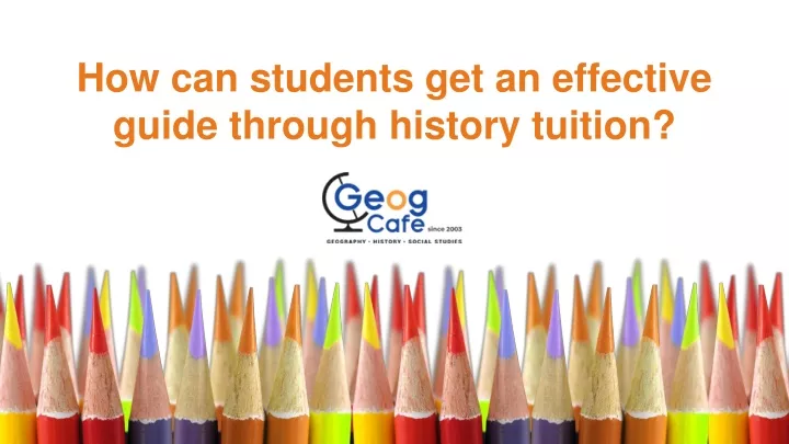 how can students get an effective guide through