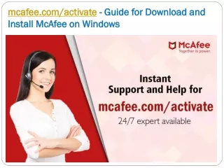 mcafee com activate guide for download and install mcafee on windows