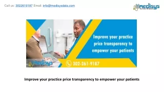 improve your practice price transparency to empower your patients