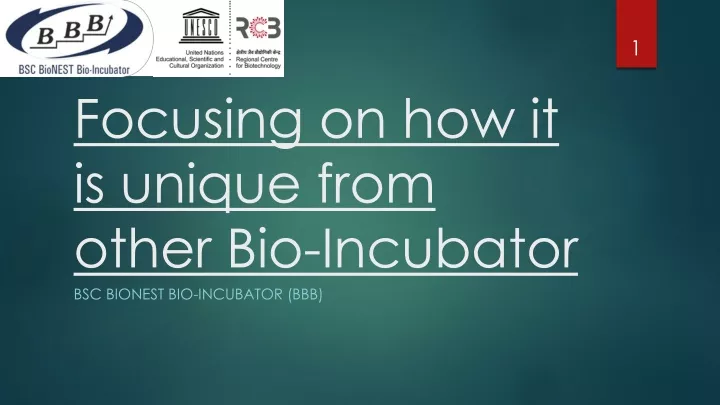 focusing on how it is unique from other bio incubator