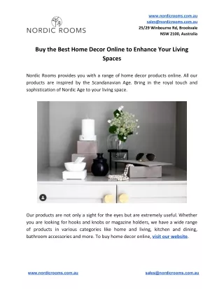 Buy the Best Home Decor Online to Enhance Your Living Spaces