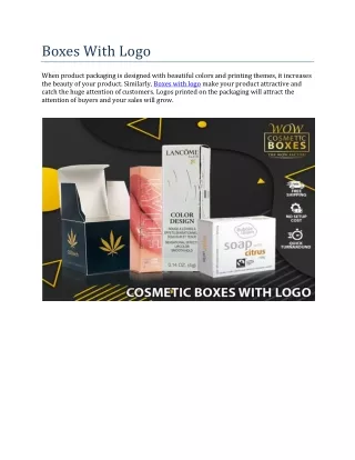 boxes with logo