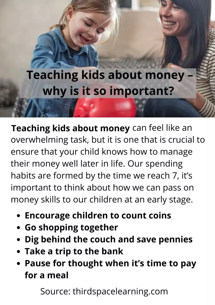 teaching kids about money why is it so important