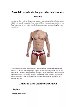 7 trends in mens briefs that prove that they