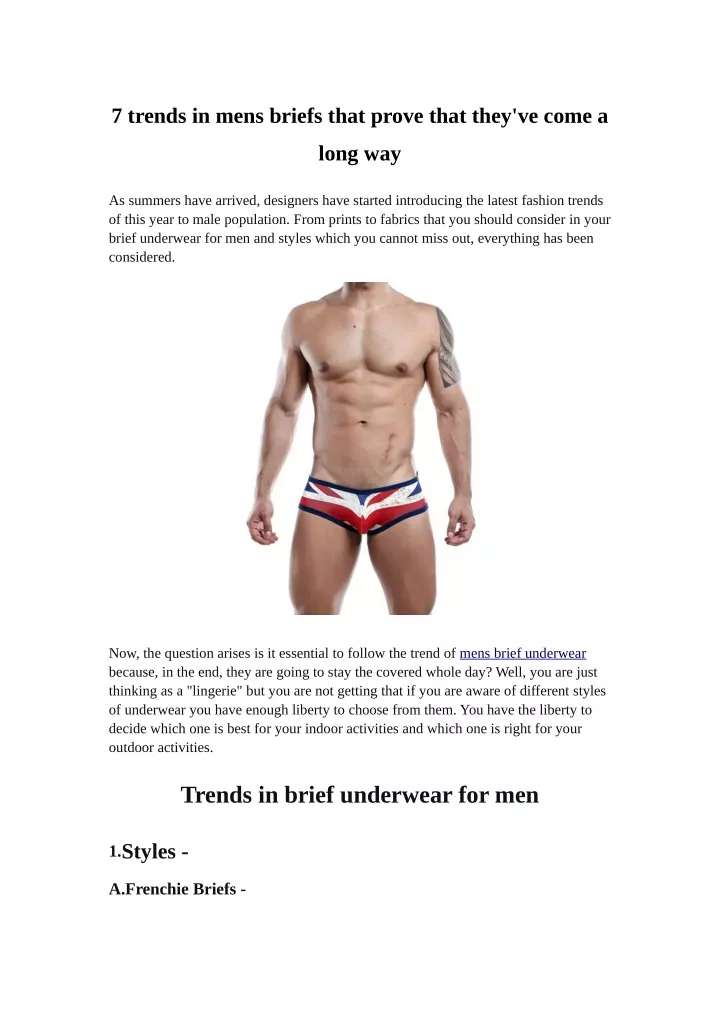 7 trends in mens briefs that prove that they