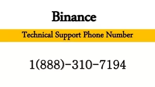 Binance Technical Support Phone Number 1888*310*7194