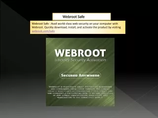 webroot safe