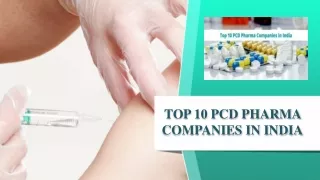 top 10 pcd pharma companies in india