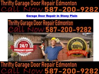 Garage Door Repair in Stony Plain