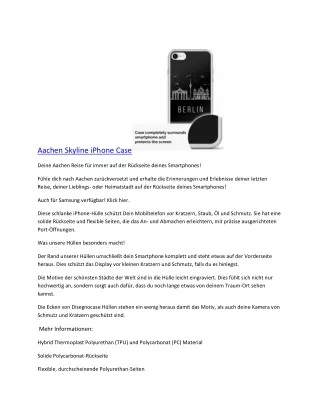 aachen skyline iphone case