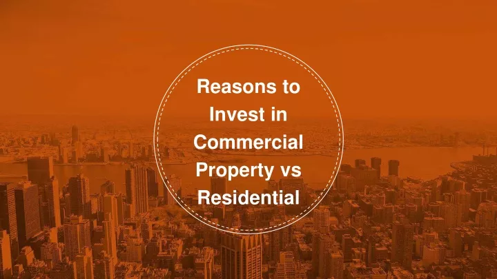 reasons to invest in commercial property