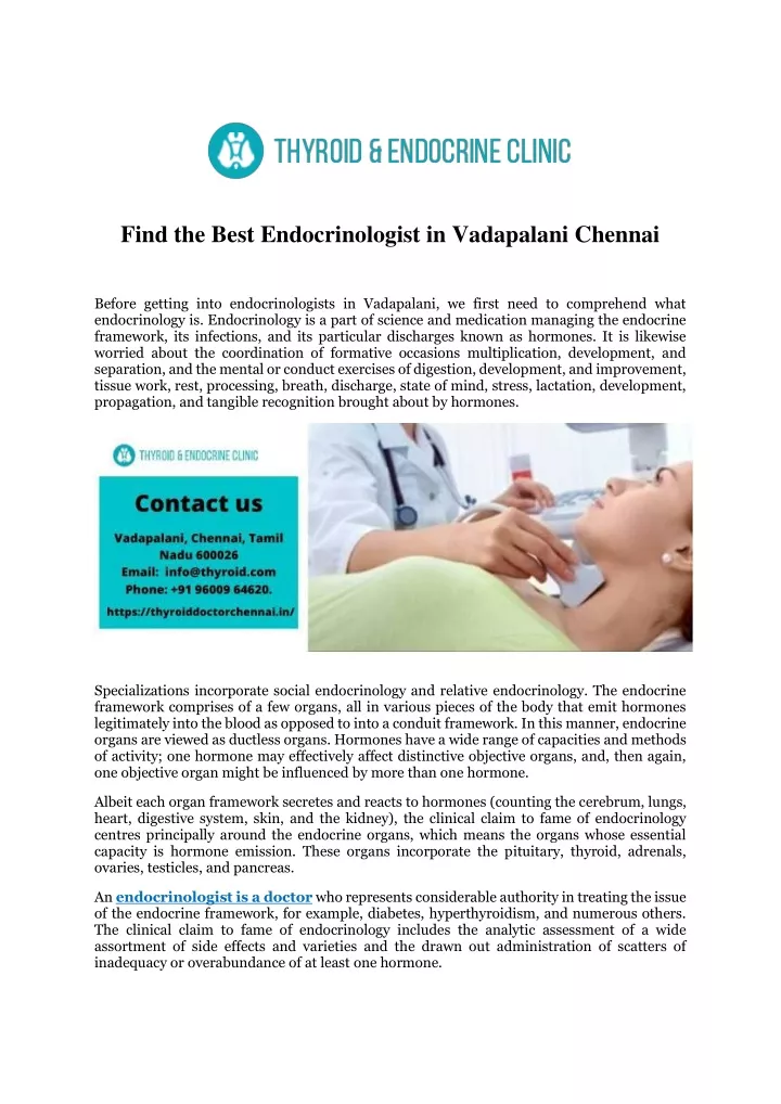 find the best endocrinologist in vadapalani