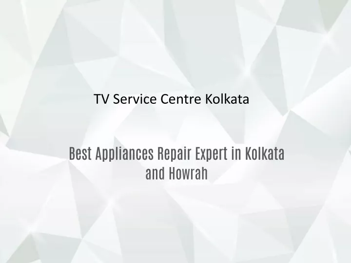 tv service centre kolkata