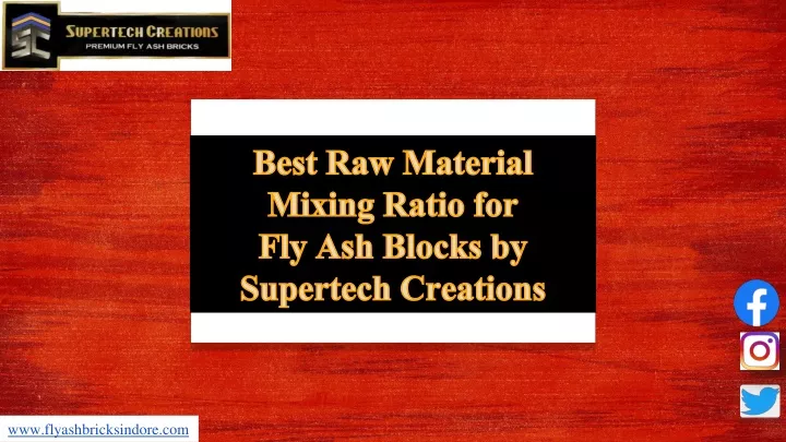 best raw material mixing ratio for fly ash blocks