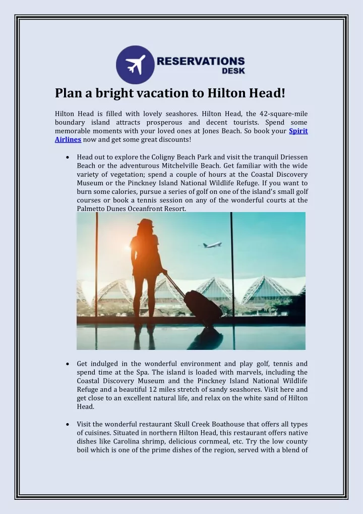 plan a bright vacation to hilton head hilton head