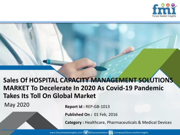 sales of hospital capacity management solutions