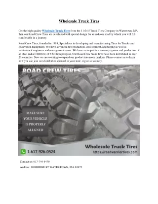 Wholesale Truck Tires