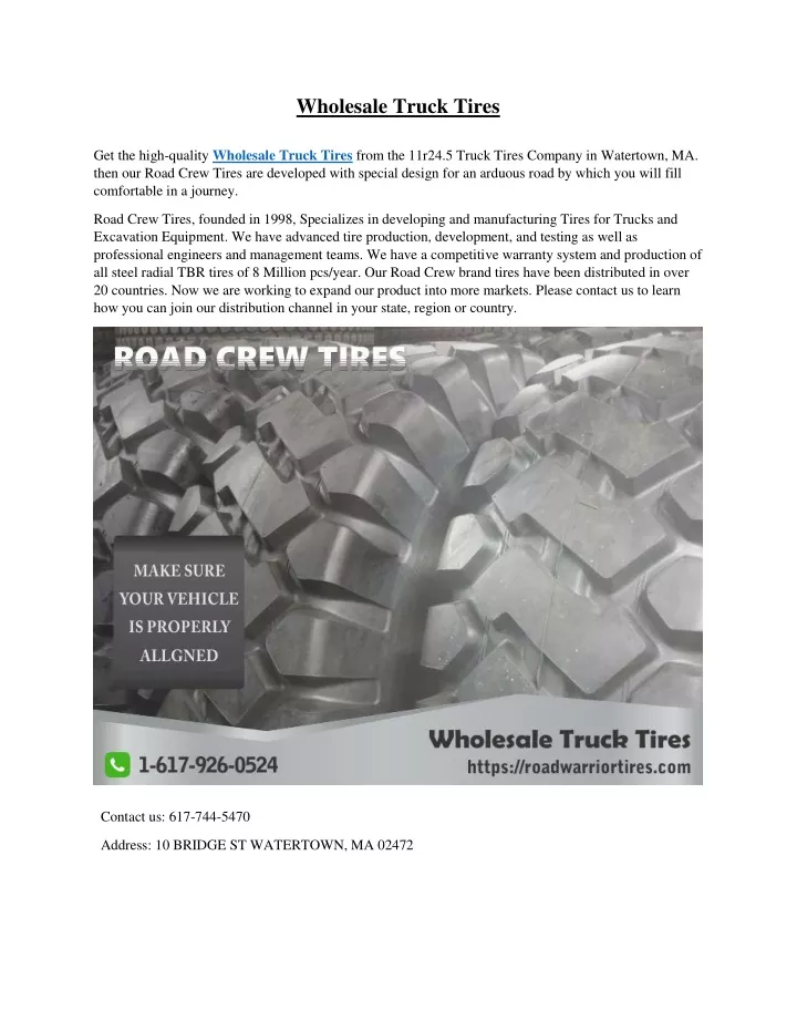 wholesale truck tires