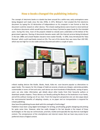 Ebook Design and Conversation Services in India | Get all ebook services under one roof.