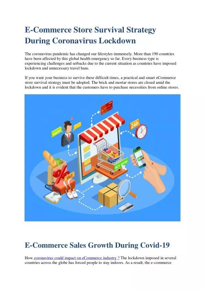 e commerce store survival strategy during