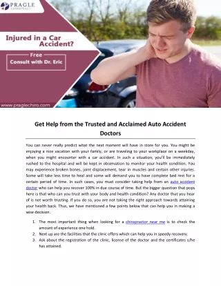 get help from the trusted and acclaimed auto