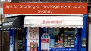 How To Buy A Newsagency in South, Sydney