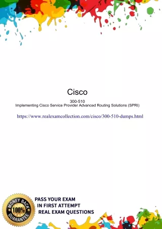 2020 Updated Cisco 300-510 Exam Dumps - 300-510 Dumps
