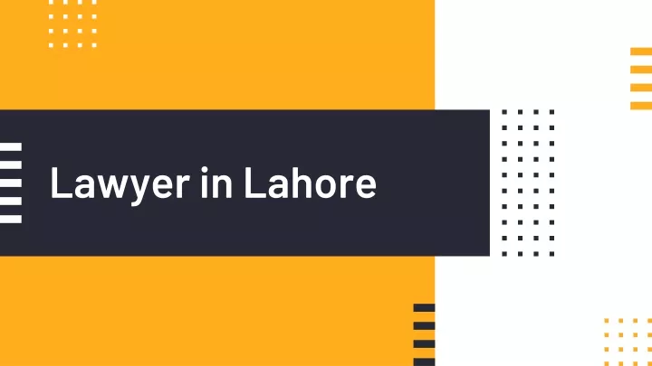 lawyer in lahore