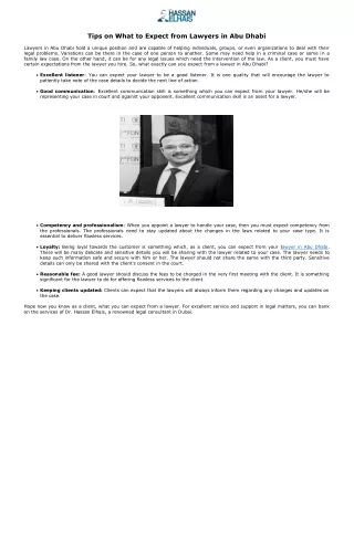 tips on what to expect from lawyers in abu dhabi