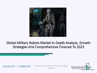 global global military robots market military
