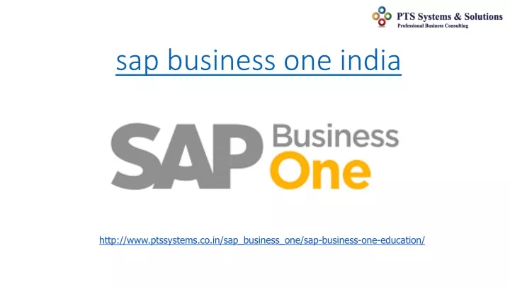 sap business one india