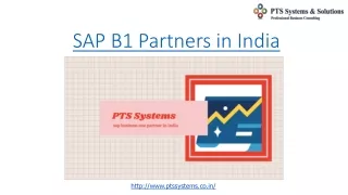 sap b1 partners in india