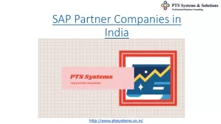 sap partner companies in india
