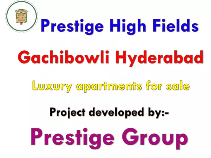 prestige high fields