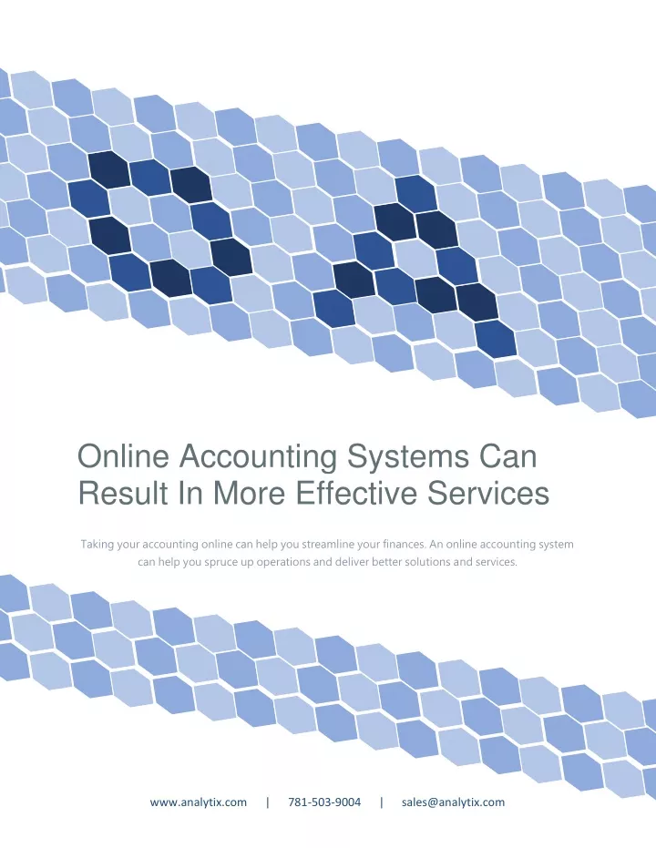 online accounting systems can result in more