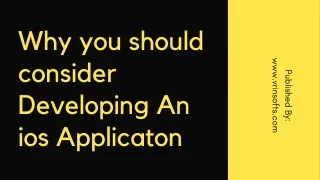 why you should consider developing