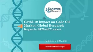 Covid 19 Impact on Cade Oil Market, Global Research Reports 2020 2021