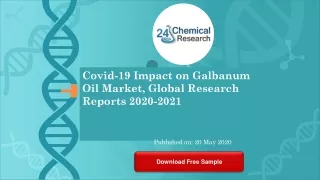 Covid 19 Impact on Galbanum Oil Market, Global Research Reports 2020 2021