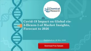 Covid 19 Impact on Global cis 3 Hexen 1 ol Market Insights, Forecast to 2026