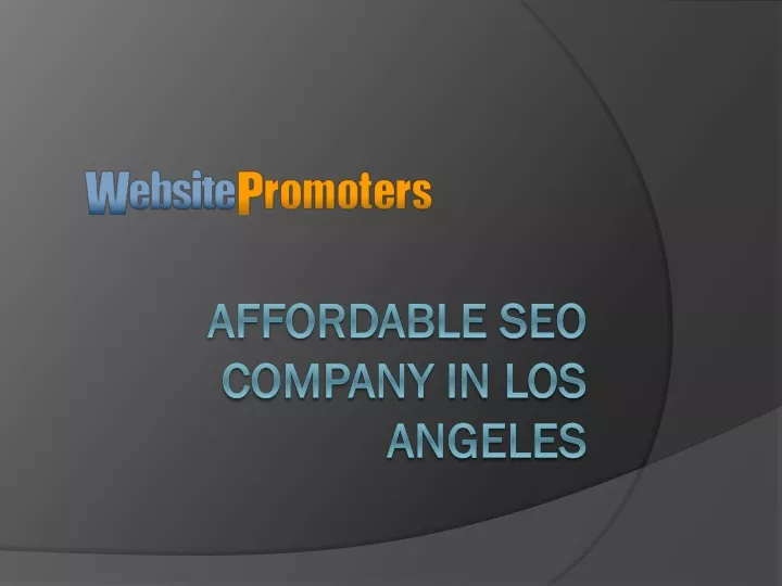 affordable seo company in los angeles