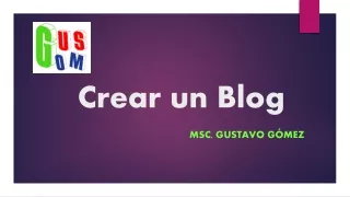 CREAR UN BLOG  DE FORMA RÁPIDA