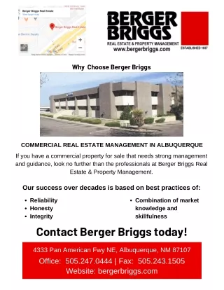 Why Choose Us | Berger Briggs ABQ