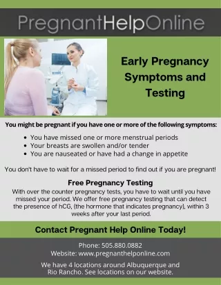 Free Pregnancy Testing | Carenet ABQ